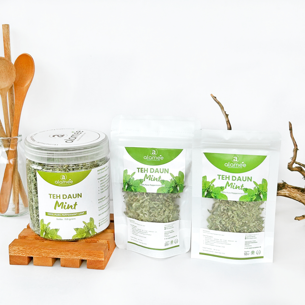 

ALAMEE Teh Daun Peppermint Leaf Tea Pepper Mint Organik Kering Dried