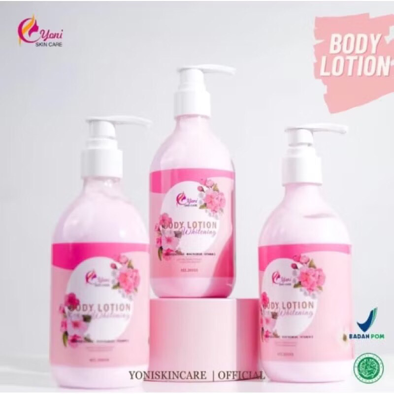YONISKINCARE Ready Ori 100% BPOM || BODY LOTION WHITENING 300gr