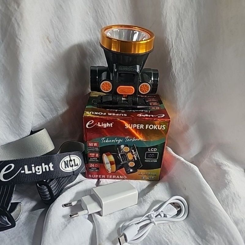 Senter Kepala E-Light Super Terang