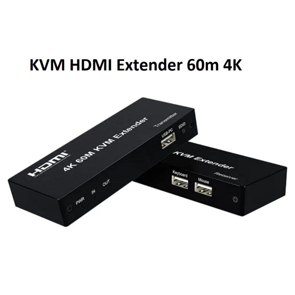 KVM HDMI Extender 60m Full HD 4K with Loop HD Extender