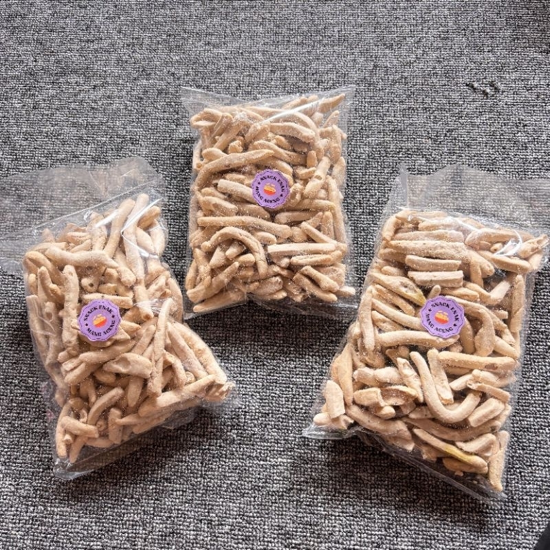 

Basreng stik gurih wangi daun jeruk baso goreng stik gurih