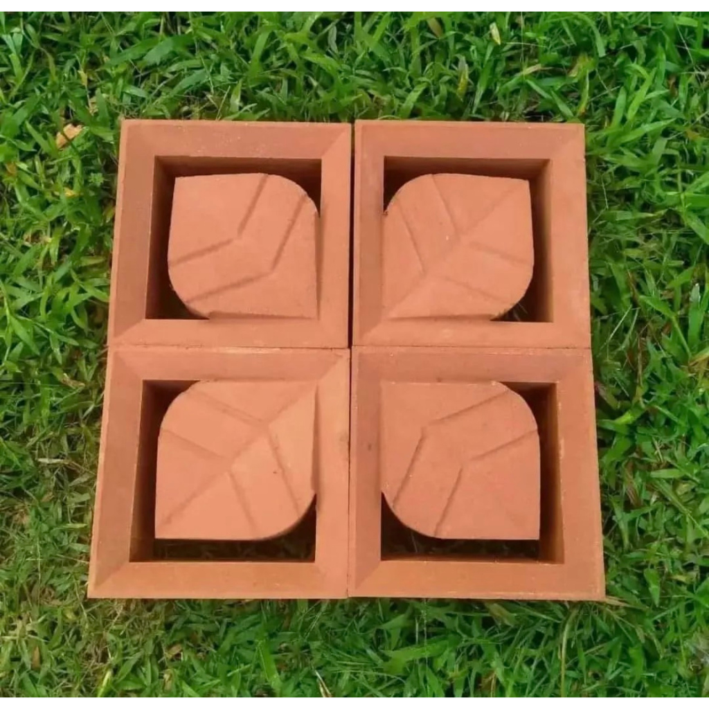 Roster Beton / Roster Beton Modern / Roster Beton Terracota Motif Daun