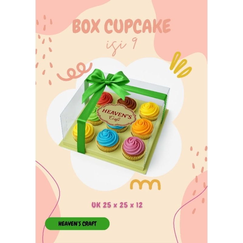 Box cupcake isi 9