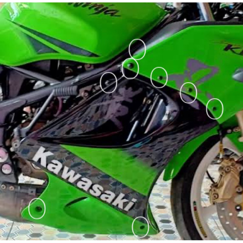 BAUT TITANIUM BODY FAIRING NINJA RR OLD ZX 16 BAUT