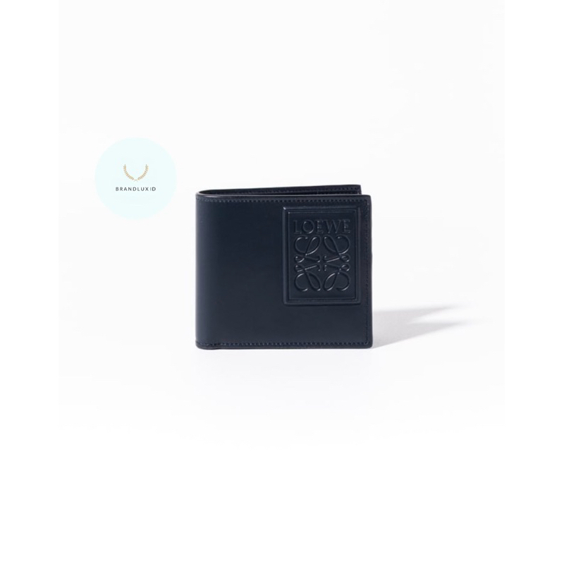 Loewe Anagram bifold wallet calfskin Deep Navy