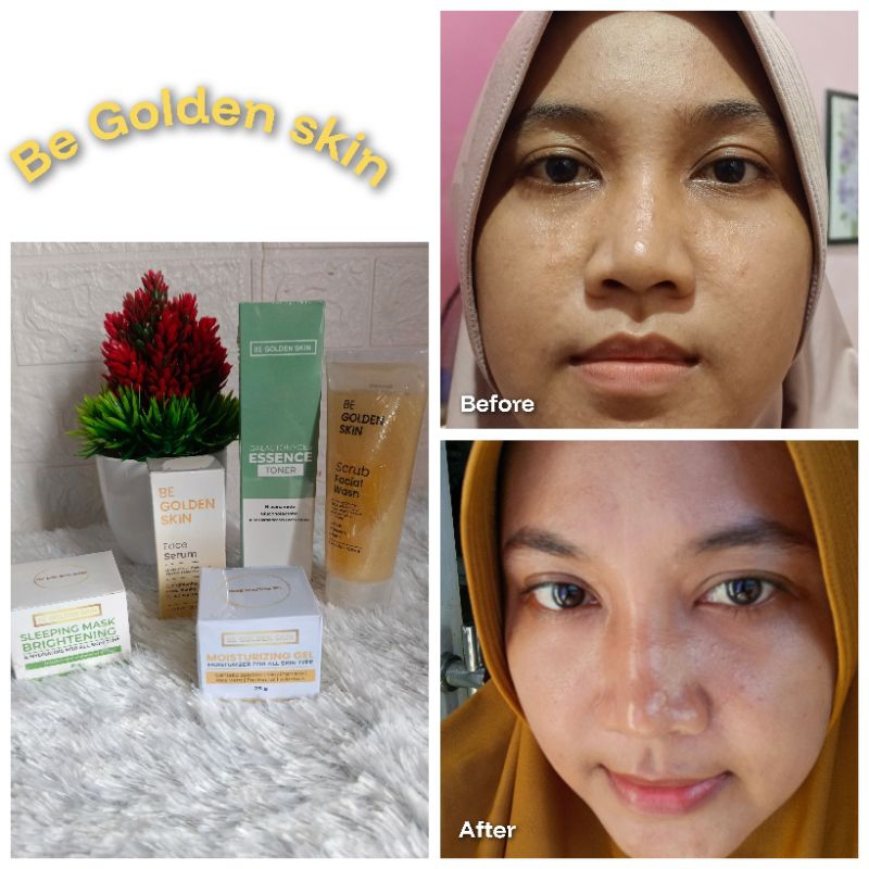 Skincare Be Golden Skin paket bundling lengkap