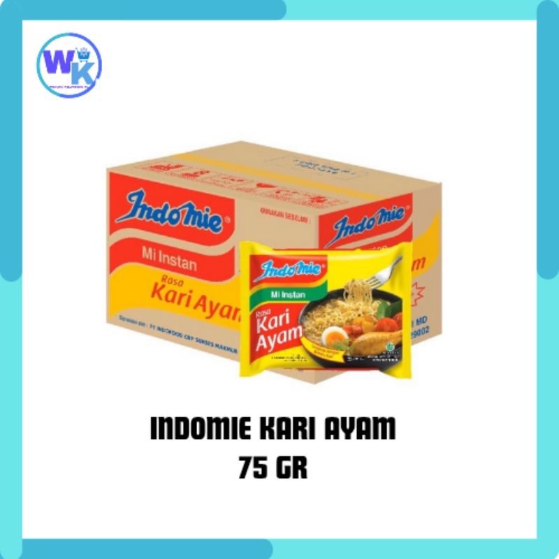 

Indomie Kari Ayam 75gr [1 Dus isi 40 Pcs] - READY STOK SUPERMARKET! Tanpa Minimum Order | Kirim Cepat