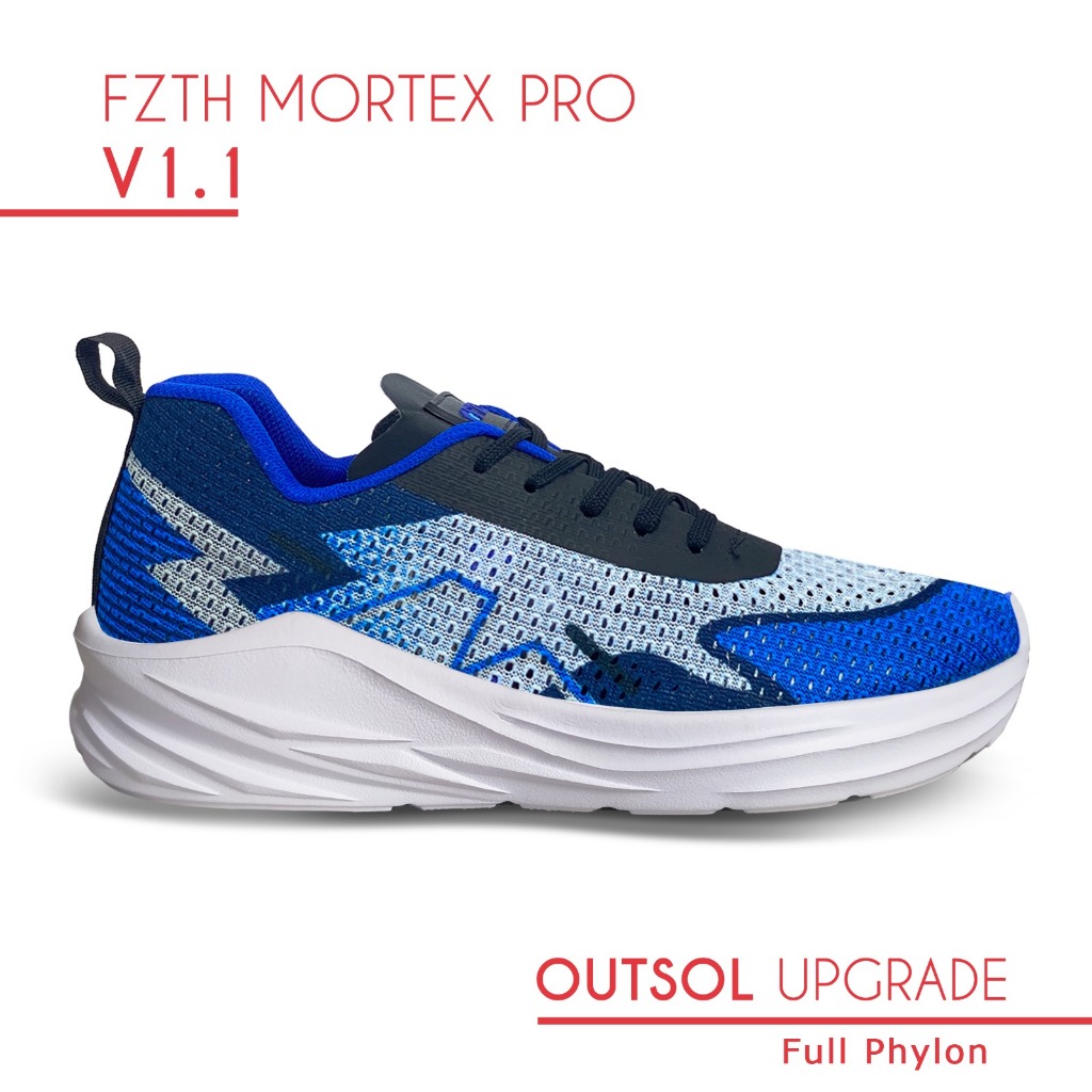 Sepatu Running Fzth Mortex Pro Sneakers Casual Sport Shoes Phylon_BLUE