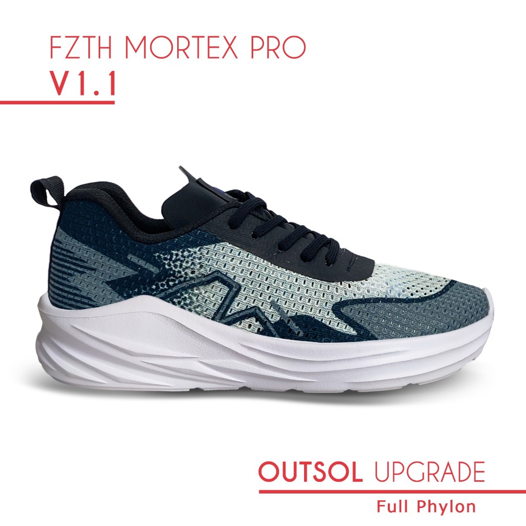 Sepatu Running Fzth Mortex Pro Sneakers Casual Sport Shoes Phylon_GREY