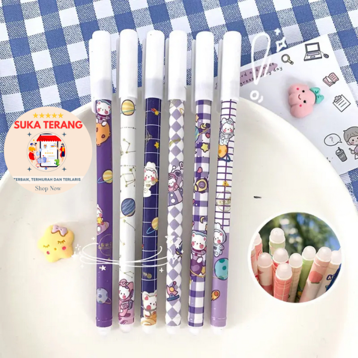 

ST Pena Bisa Dihapus Motif Lucu Bolpoin Gel Erasable Pen Pulpen Yang Bisa Dihapus