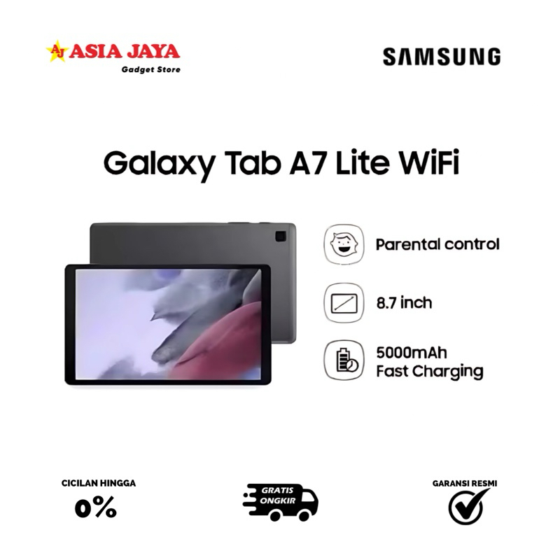 [EX DISPLAY] Samsung Galaxy Tab A7 lite Tablet Ram 3/32GB 8.7 inch Kelengkapan Fullset Original SAMS