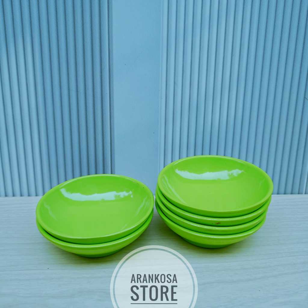6 pcs /STENGAH LUSIN  Tempat Sambal Kecil - Wadah Sambal Kecil -PCB-3 singa singi melamine ware