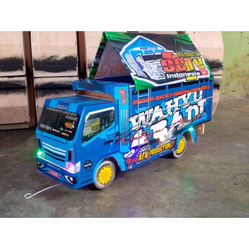 PROMO MOBIL-MOBILAN MINIATUR TRAK  OLENG TRUK OLENG KAYU HALUS MINIATUR NEW WAHYU ABADI MAINAN ANAK 