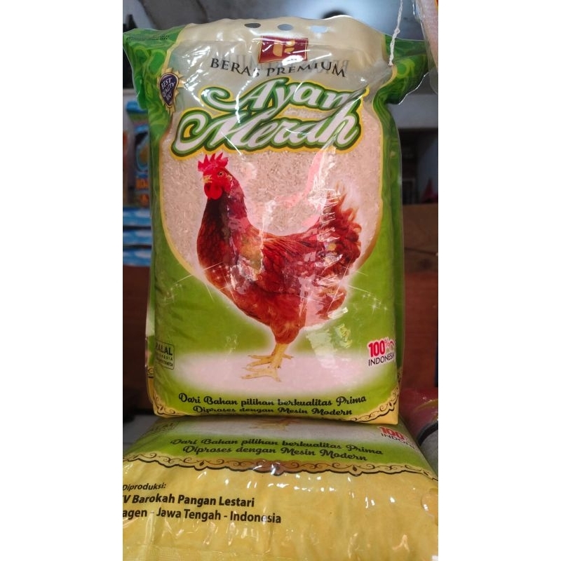 

Beras Cap Ayam Merah 5KG - Beras Premium Quality - pulen & enak