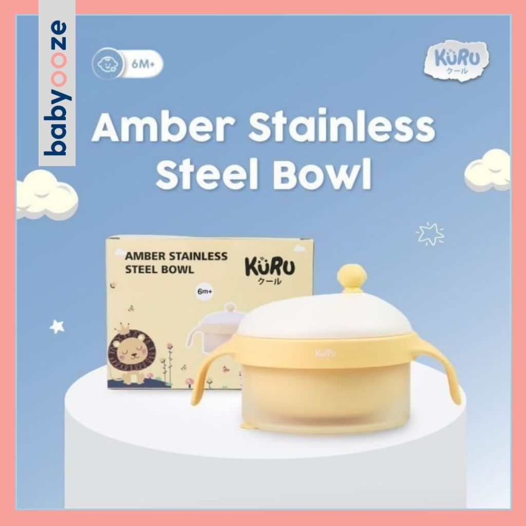 KURU STAINLESS STEEL 316L KIDS BOWL / MANGKUK ANAK / MPASI