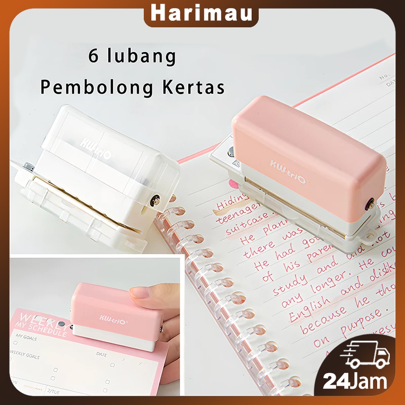 

pembolong kertas mini/pembolong kertas / pembolong kertas motif /A4 A5 B5 6 lubang Mini Pembolong Kertas