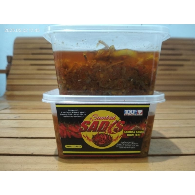 

sambal ikan teri 250gr (sambal sadis)