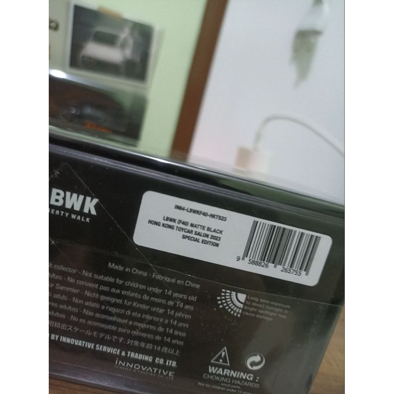 inno64 - LBWK Ferrari F40 matte black hong kong toycar salon 2023 special edition segel