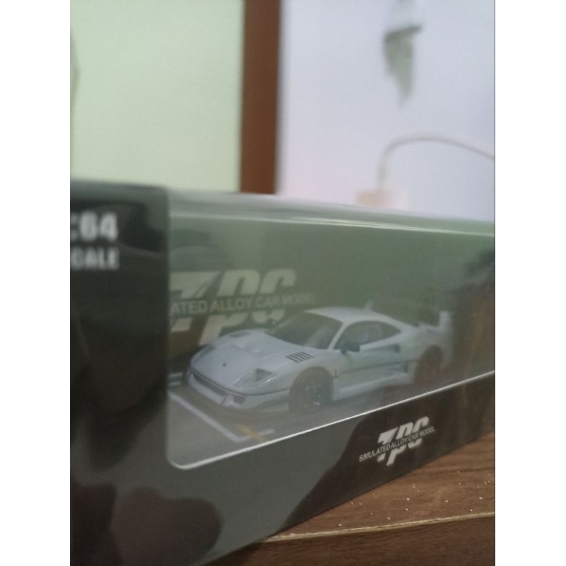 1/64 TPC - Ferrari F40 LBWK abu abu segel