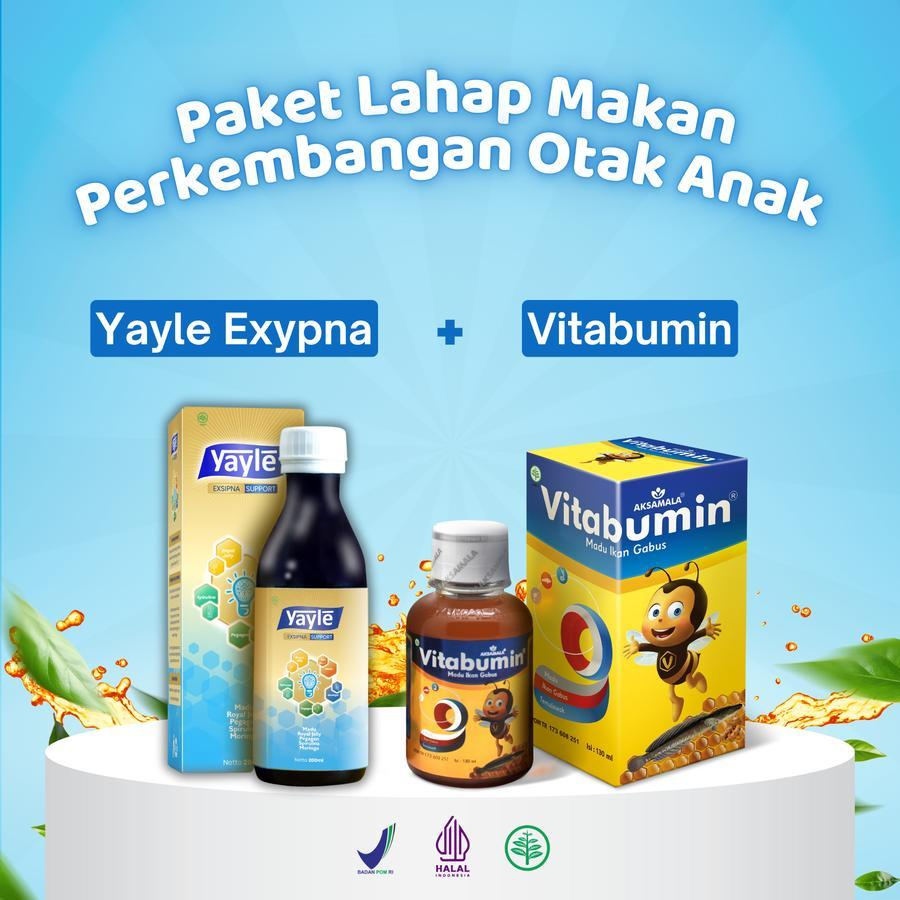 [PAKET CERDAS] - Vitabumin & Yayle Exsipna - Madu Vitamin Optimalkan Kecerdasan Anak