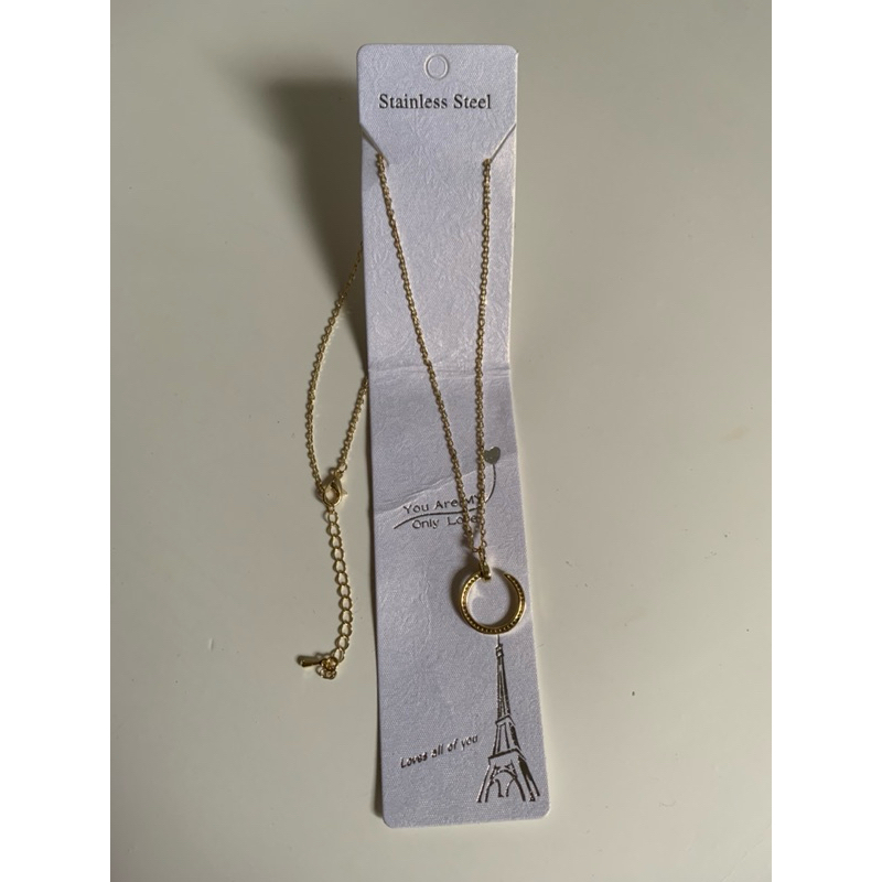 Kalung Rantai Liontin Paku//kalung rantai TITANIUM warna Gold//Kalung Rantai Titanium Gold