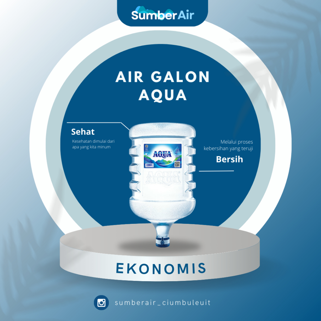 

AQUA GALON 19 LITER BESERTA ISINYA
