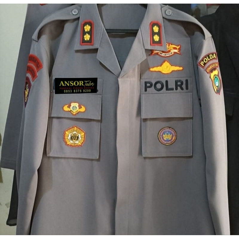 satu stel baju seragam PDLT polri
