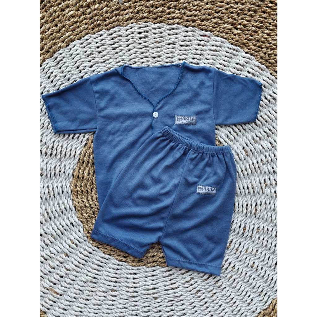 Terbaru 2in1 Set Pendek Baju Bayi 0-3 Bulan Newborn Laki Laki Perempuan