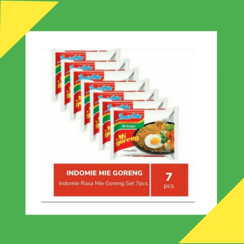 

Indomie goreng 85gr paket isi 7pcs Murah