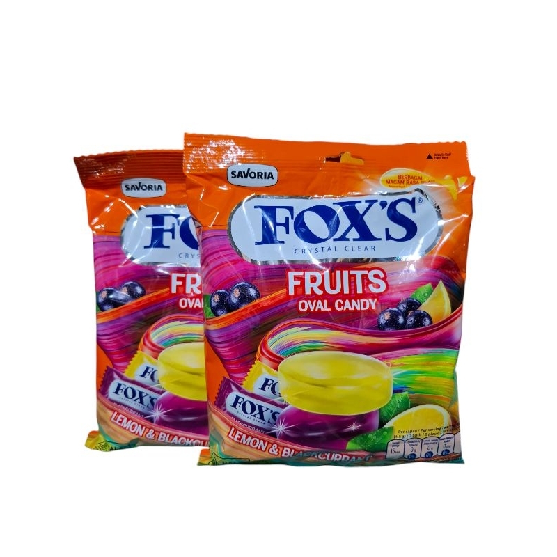 

permen fox's fruits oval candy