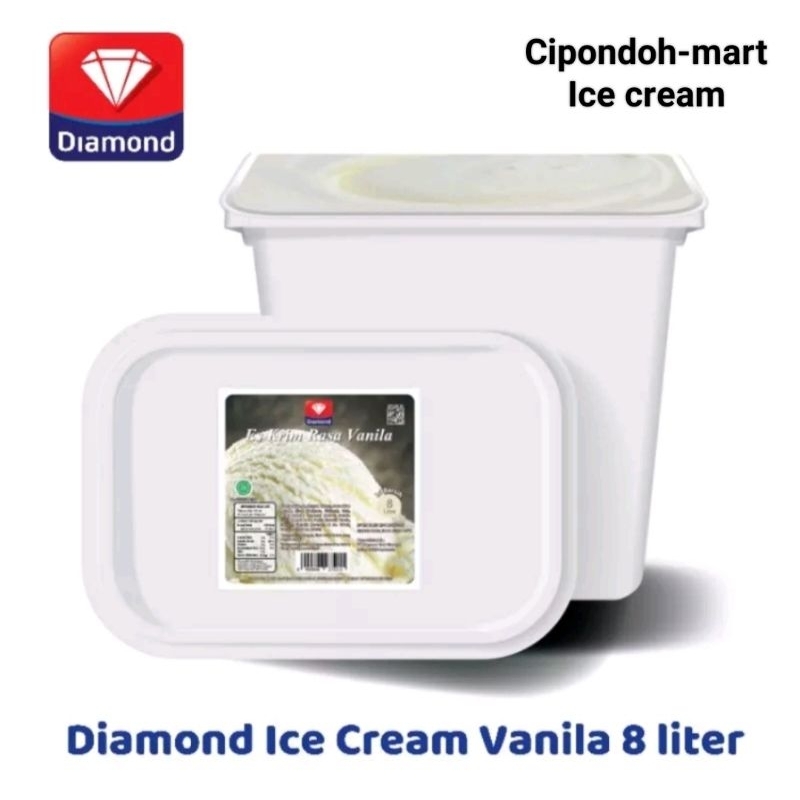 

ICE CREAM DIAMOND 8 LITER VANILLA, STRAWBERRY DAN COKLAT