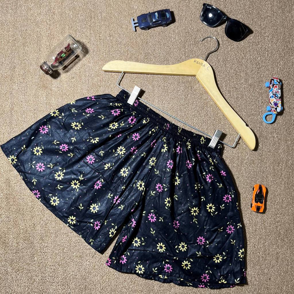 Celana Pendek Boxer Motif Bunga Pria/Wanita Kolor Santai Casual - Shorts, Surfing Unisex jumbo outfi
