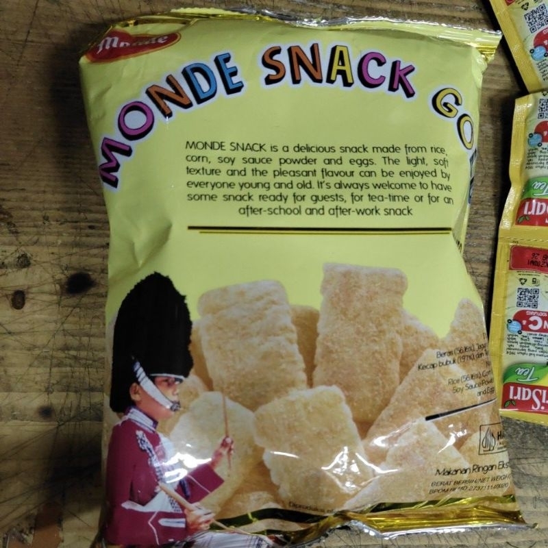 

MONDE SNACK GOLD 60 GRAM ( 1 BUNGKUS)