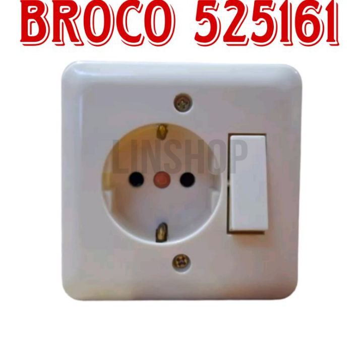 Limited BROCO IB STOP KONTAK ARDE  SAKLAR ENGKEL  BROCO NEW GEE 525161 SAKLAR TUNGGAL  STOP KONTAK A