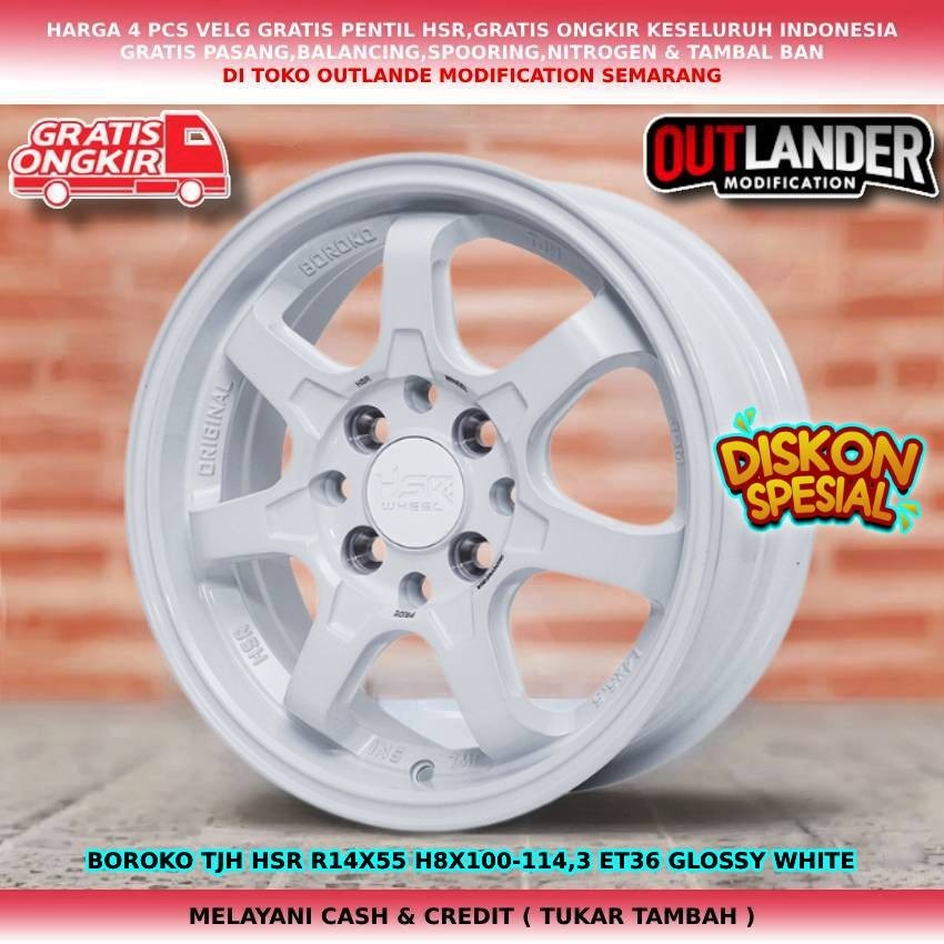 velg mobil racing r14, velg mobil xenia livina avanza kijang mobilio sigra agya calya boroko tjh r14