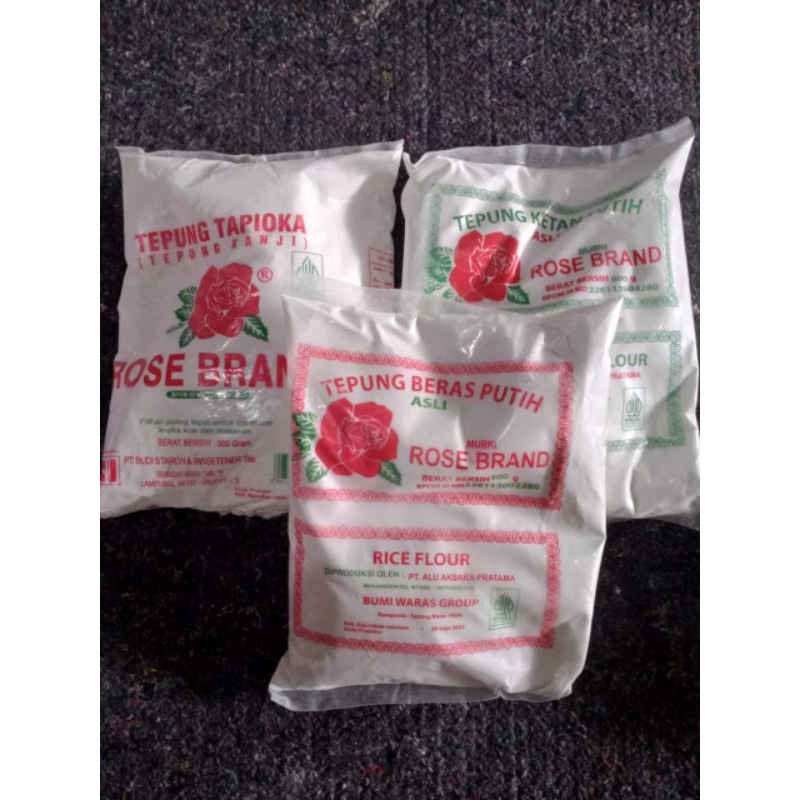 

(500 gr) rose brand tepung beras, tepung tapioka, dan tepung beras ketan
