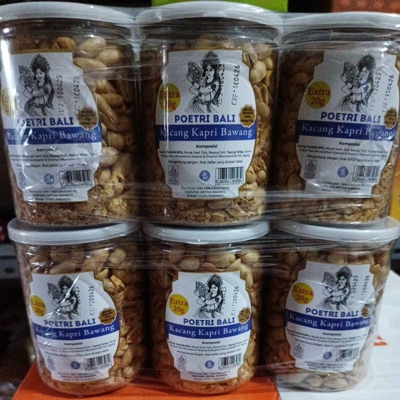 

Kacang Kapri Bawang Poetri Bali 300gr + Extra 20gr | Camilan Renyah Gurih