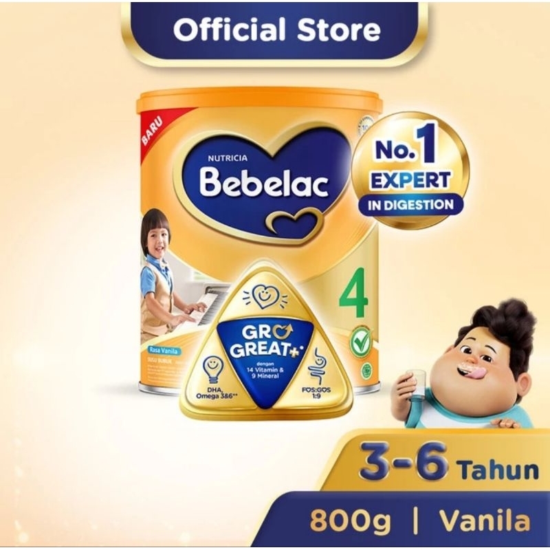 

BEBELAC SUSU BUBUK 4 RASA VANILA 800GR