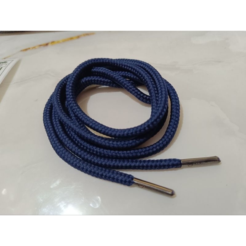 tali hoodie kolor jogger  ujung besi/ aglet besi roop stopper warna nevy