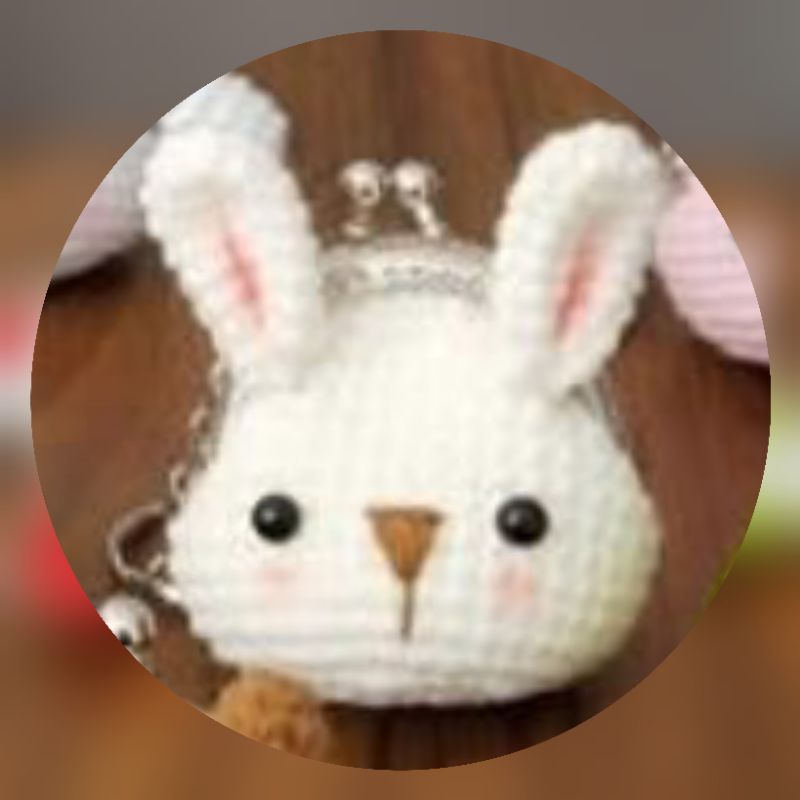 Dompet Koin Rajut Behel Kelinci