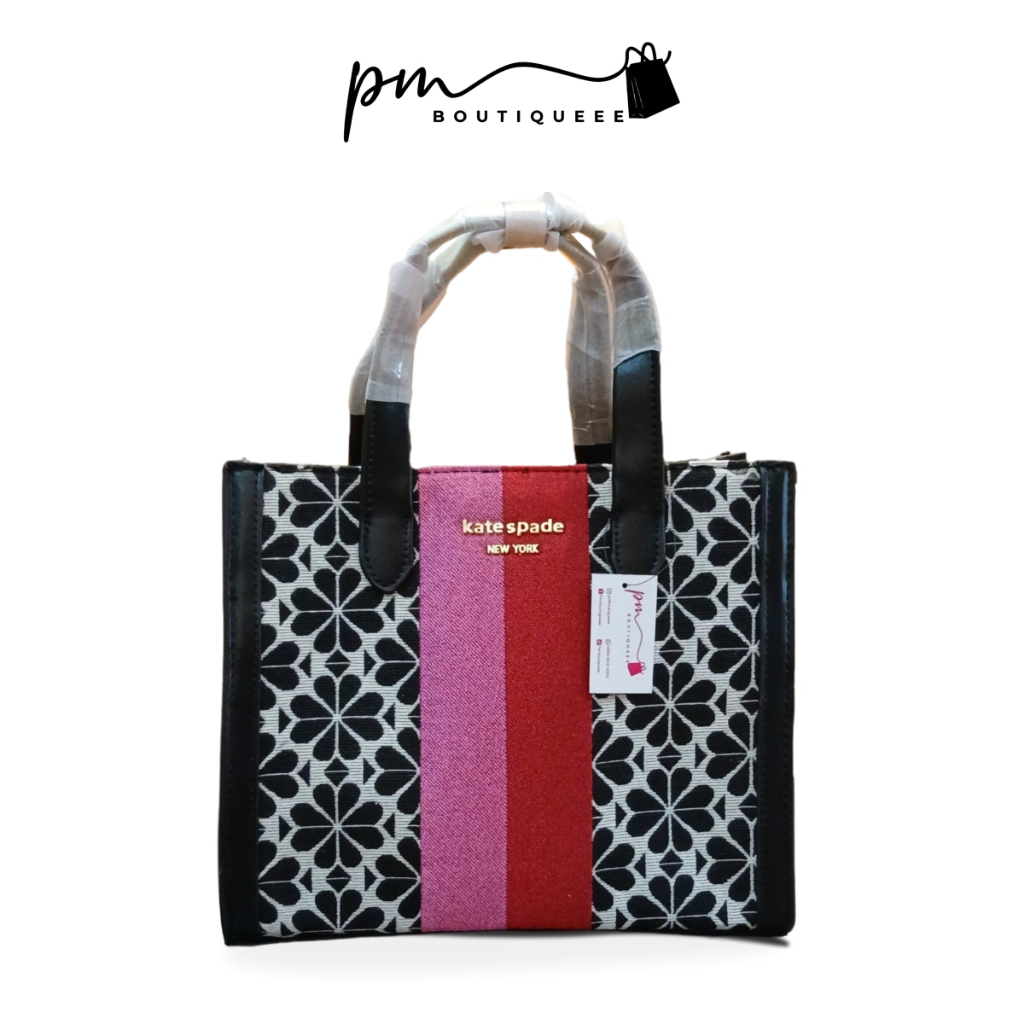 Tas Kerja Wanita Jacquard Top Handle KS Tote Bag