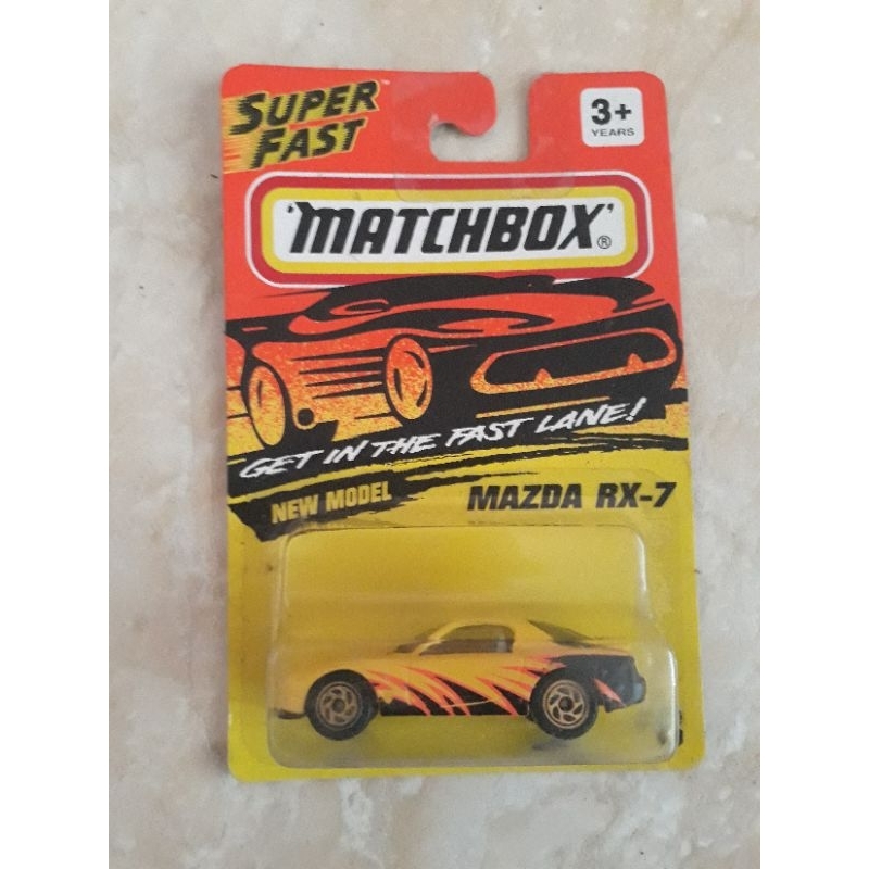 matchbox mazda rx 7 kuning