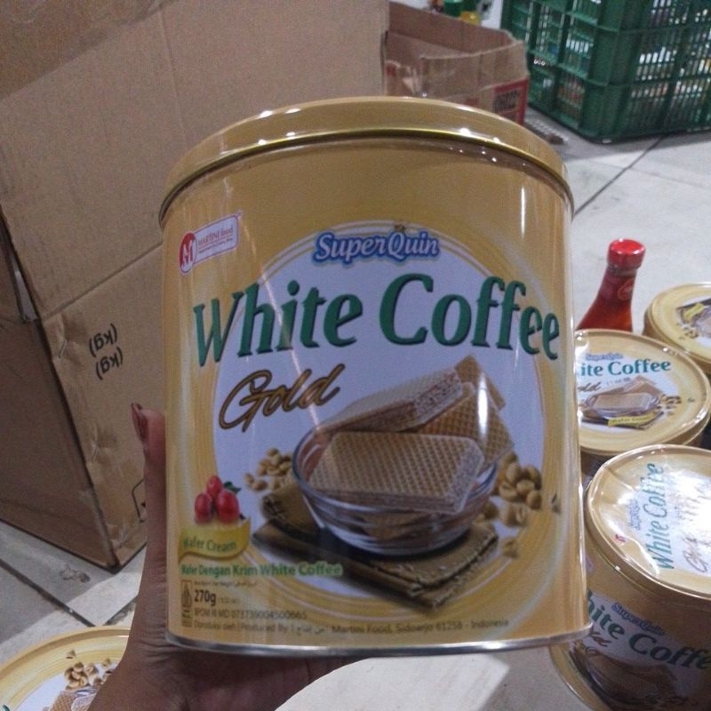 

Super Quin white coffe wafer cream 270g
