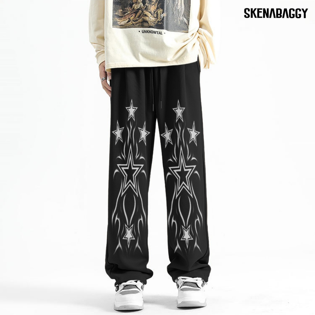 SKENA BAGGY - Celana Panjang Skena Pria Baggy Pants Celana Skena STAR FIRE Remaja Dewasa