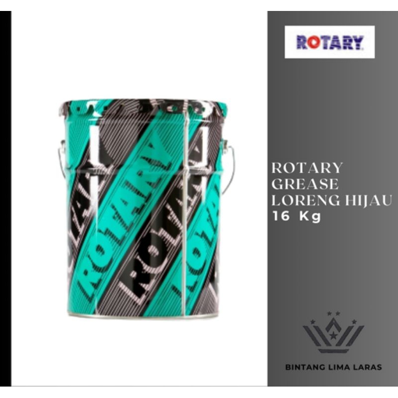 Rotary Grease Loreng Hijau 16 kg Minyak Pelumas Gemuk