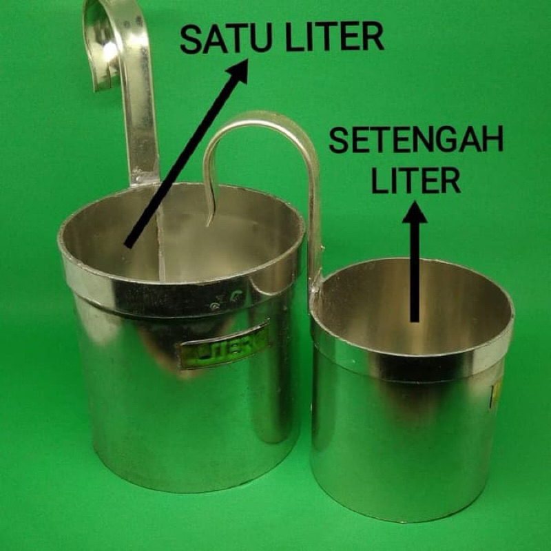 Takaran minyak goreng - Literan air