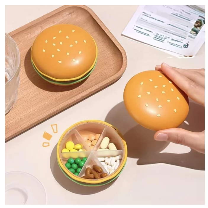 KOTAK OBAT HAMBURGER - TEMPAT PENYIMPANAN OBAT HAMBURGER