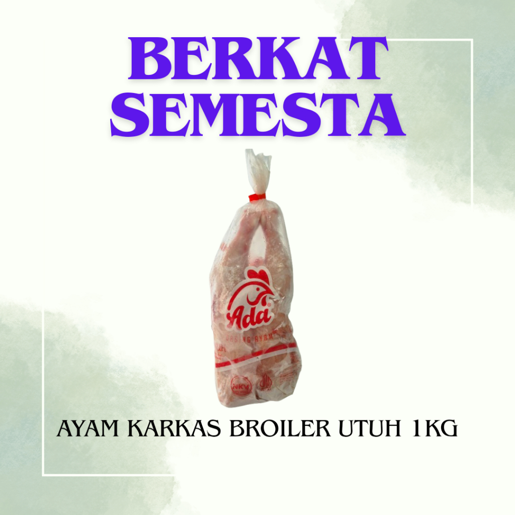

AYAM KARKAS BROILER UTUH 1KG AYAM FROZEN AYAM BEKU