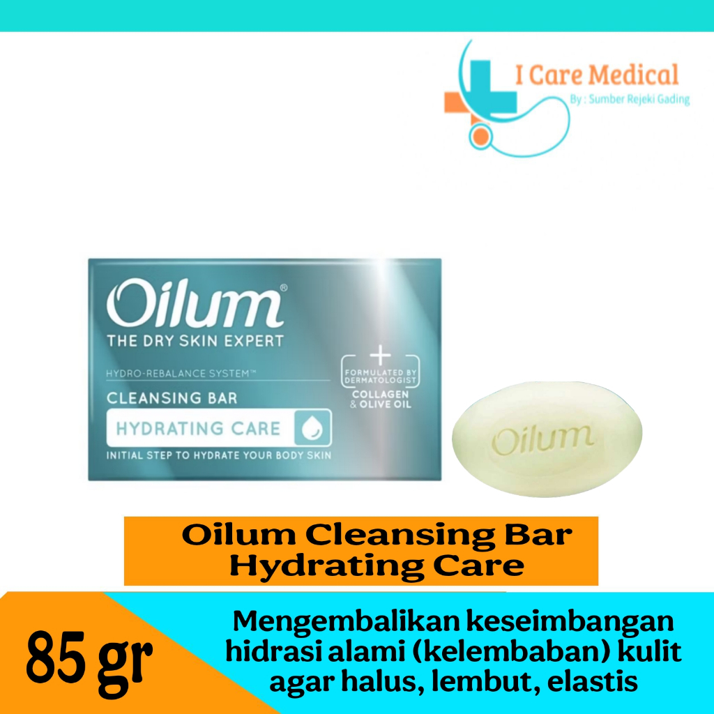 Oilum Hydrating Care Cleansing Bar 85 gr - Sabun muka/ sabun mandi/ kulit kering/ collagen