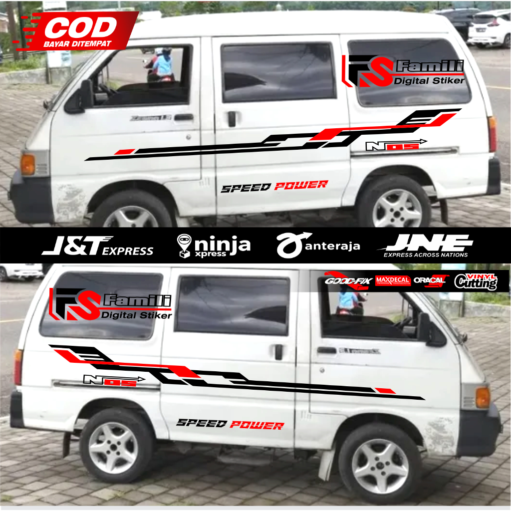 Stiker Mobi Daihatsu Zebra Espass Cutting Sticker Mobil Zebra